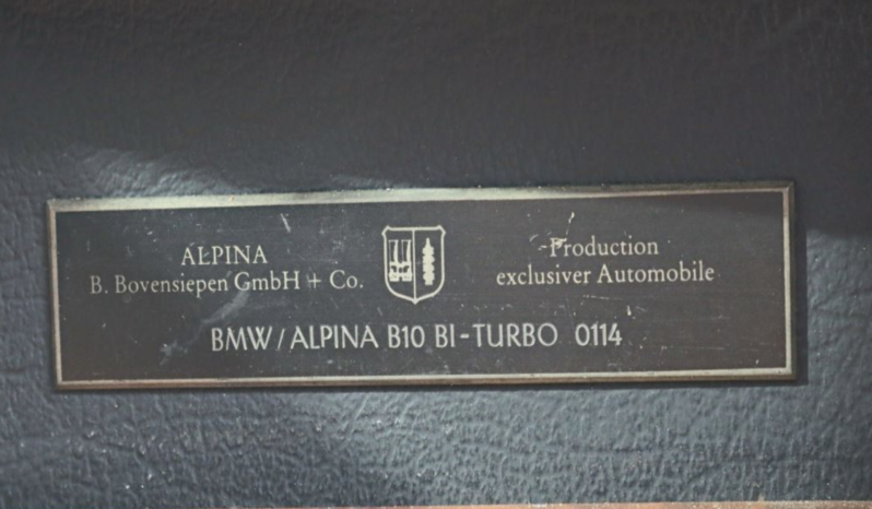 BMW ALPINA B10 BITURBO full